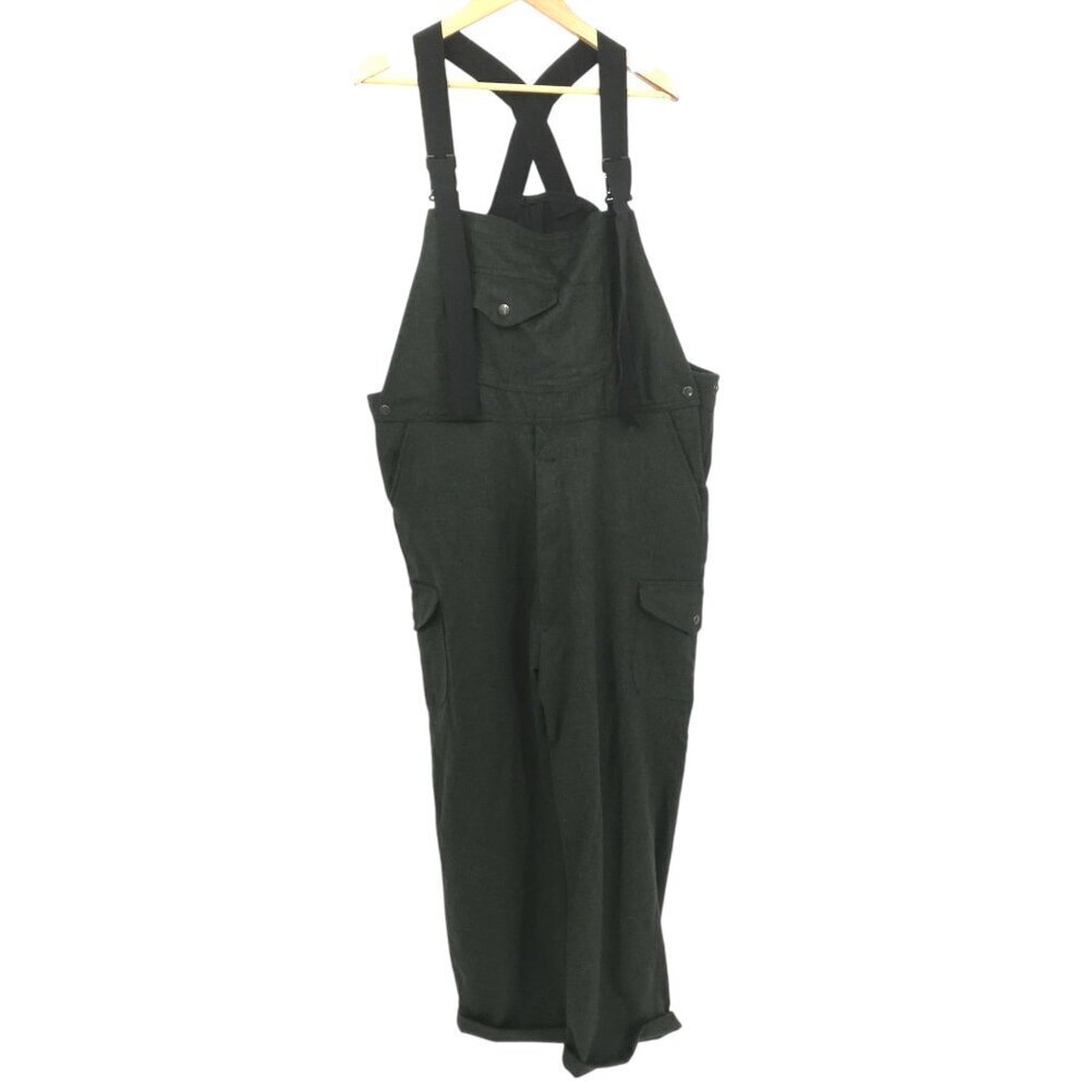 Vintage Napier of London Hunting Overalls Dungarees Size XL 40 Green Wool Alpaca